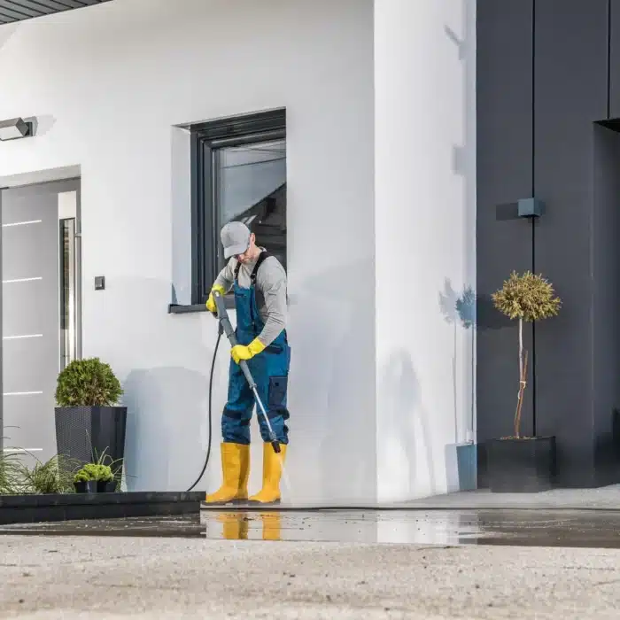 Nettoyage haute pression de façade et sols extérieurs à Rouen pour un entretien optimal.